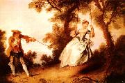 Nicolas Lancret Woman on a Swing Norge oil painting reproduction